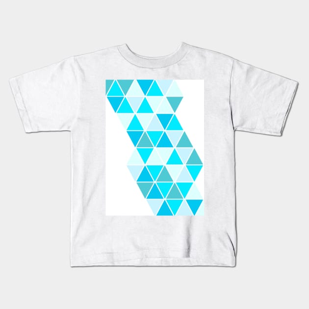 Cool Colored Triangles Kids T-Shirt by LaurenPatrick